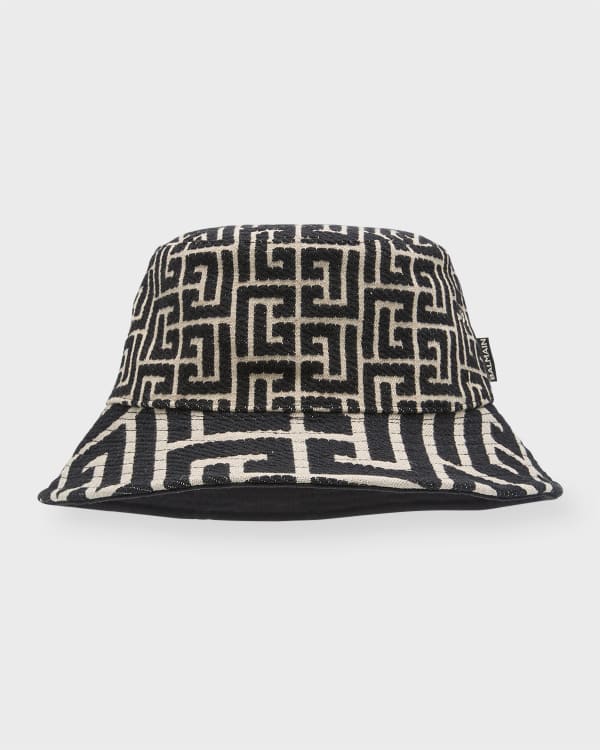 Louis Vuitton Inspired Cotton Bucket Hat with multicolor monogram