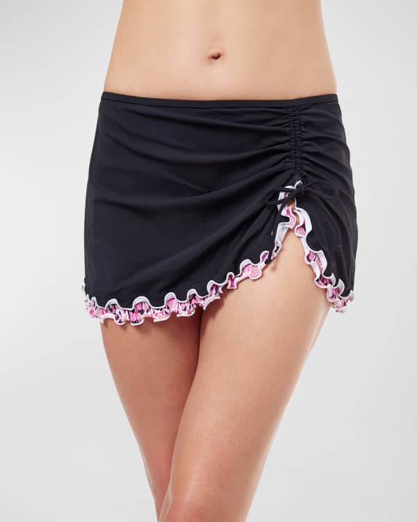 Island Goddess Adjustable Tunnel Skirted Bottom - Black