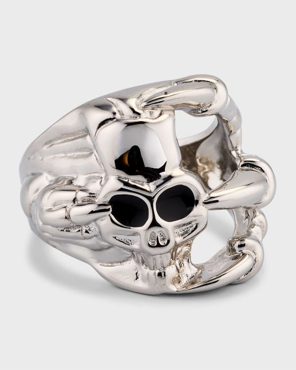 Versace mother of pearl ring top