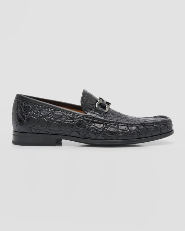 Ferragamo python loafers on sale