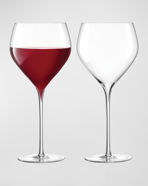 LSA Dapple Wine Glass, Set of 2 - Blue