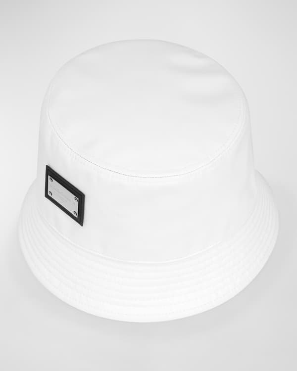 Alexander McQueen Men's Graffiti Logo Nylon Bucket Hat | Neiman Marcus