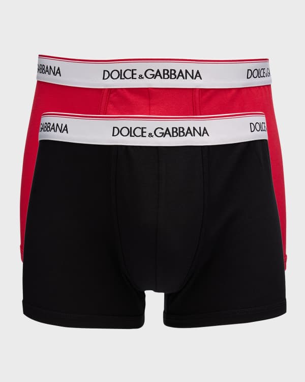 Mens Dolce & Gabbana white Double-Waistband Briefs