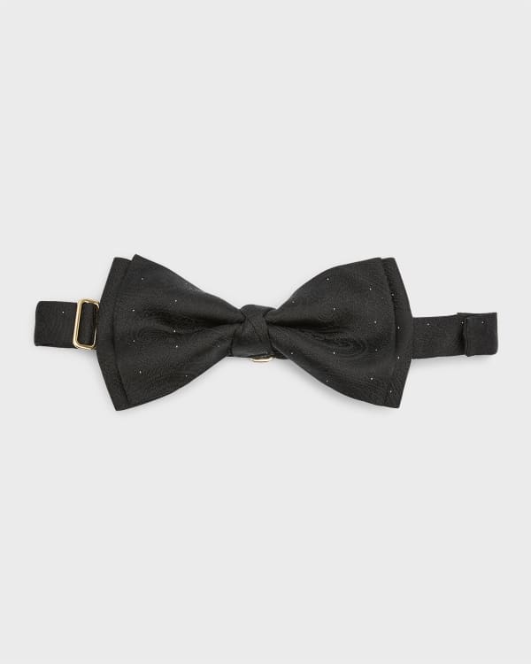 Gucci Bow Tie Charcoal Gray Olive Stripes - Self Tie Bow Tie Final Sale