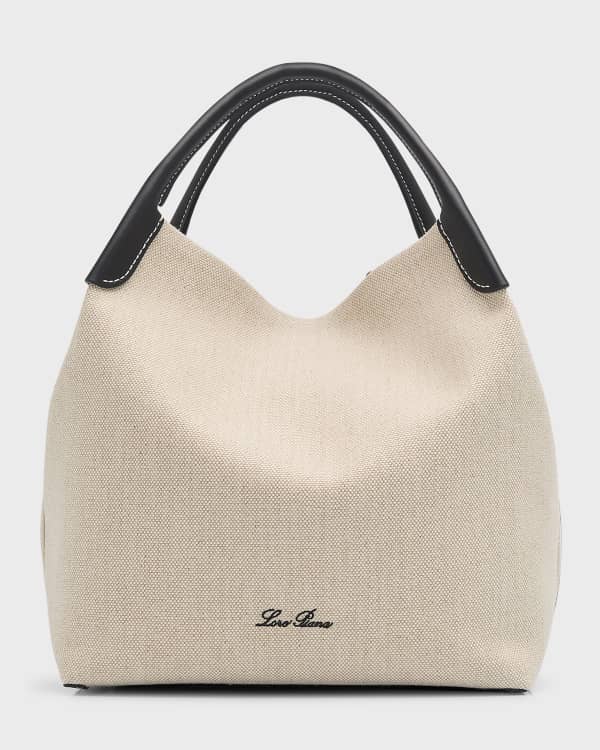 Loro Piana Zip Leather & Wicker Crossbody Bag - ShopStyle