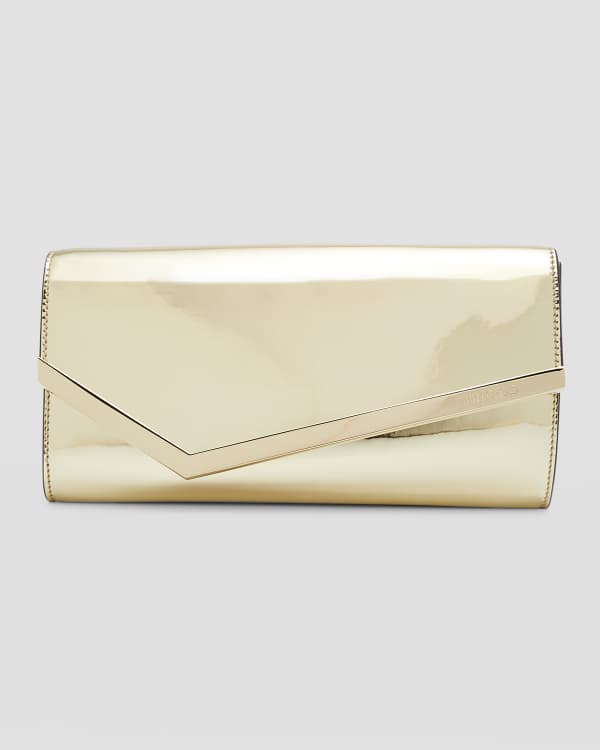 Buy TROV Nish Metallic Leather Clutch Online