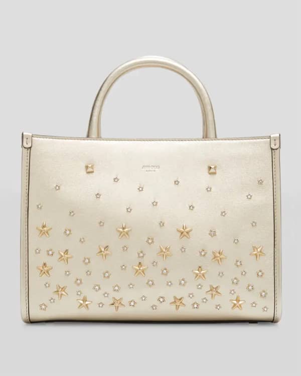 CHLOÉ, Small 'Woody' Embroidered Logo Denim Tote Bag