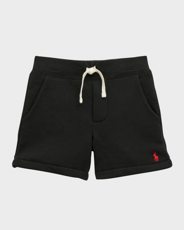 Boy's Medusa Stamp Fleece Shorts, Size 2-5