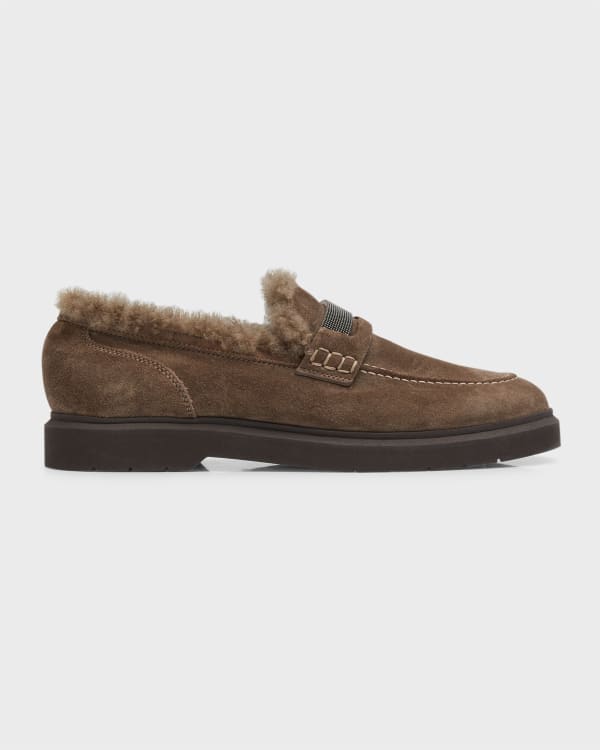 Miu Miu Leather Penny Loafers - Bergdorf Goodman