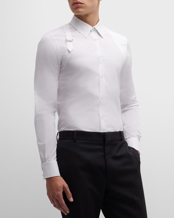 Dolce&Gabbana Men's Wrinkled Silk Dress Shirt