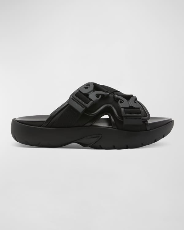 Golden Goose Men s Pool Star Shearling Slide Sandals Neiman Marcus