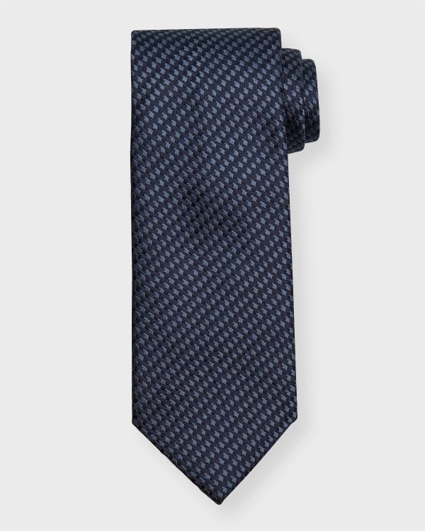 brioni pattern jacquard tie