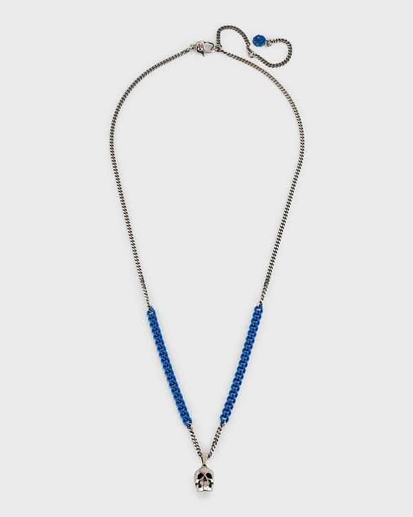 Saint Laurent Men's Monogram Razor Blade Necklace - Bergdorf Goodman