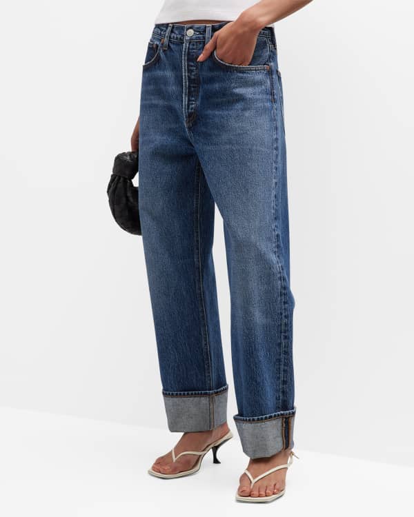 AGOLDE Harley Combo Straight Jeans Neiman Marcus