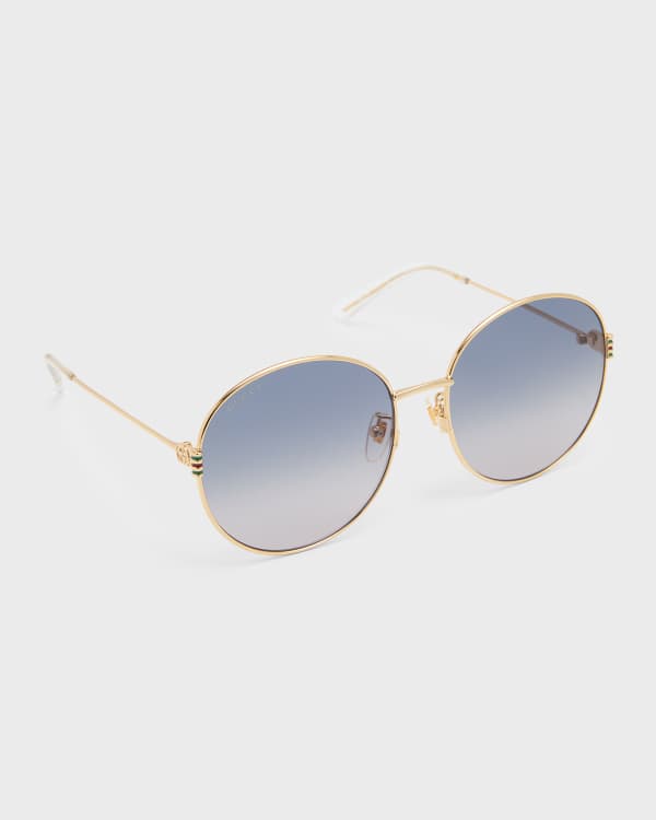Gucci round metal sunglasses online