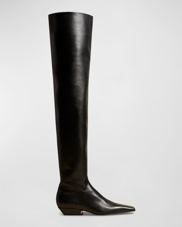 Stella McCartney 115mm Stretch Over-The-Knee Platform Boots | Neiman Marcus