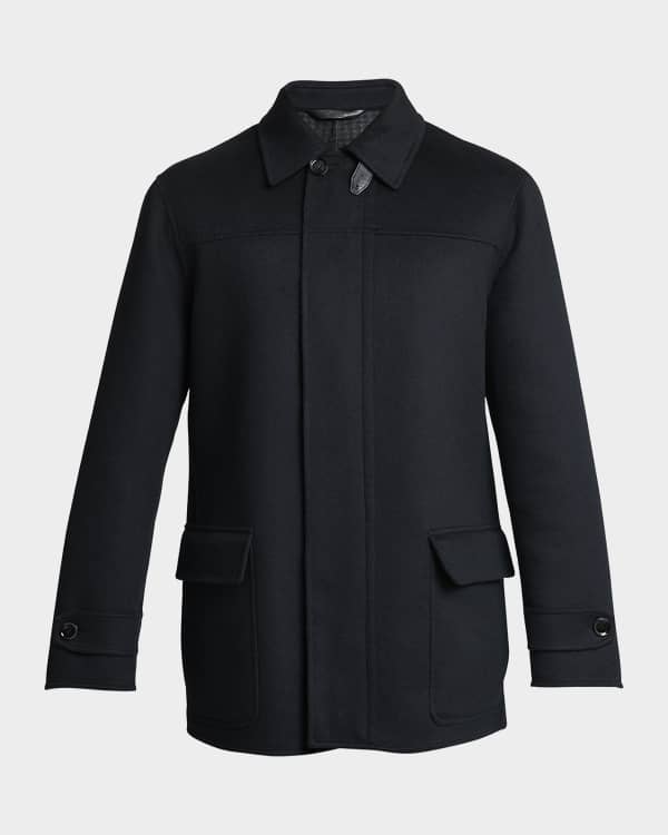 Brioni Men's Cashmere Car Coat | Neiman Marcus