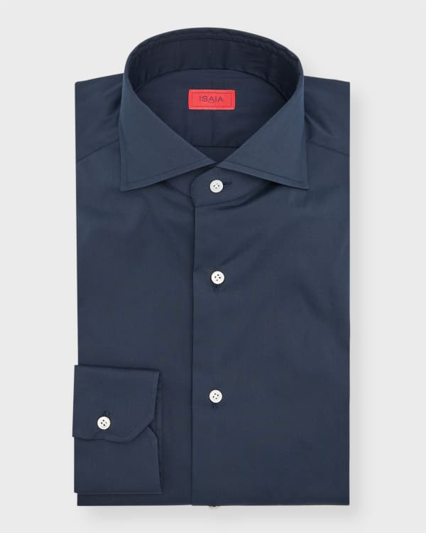 Isaia Men's Double Pocket Camp Shirt | Neiman Marcus