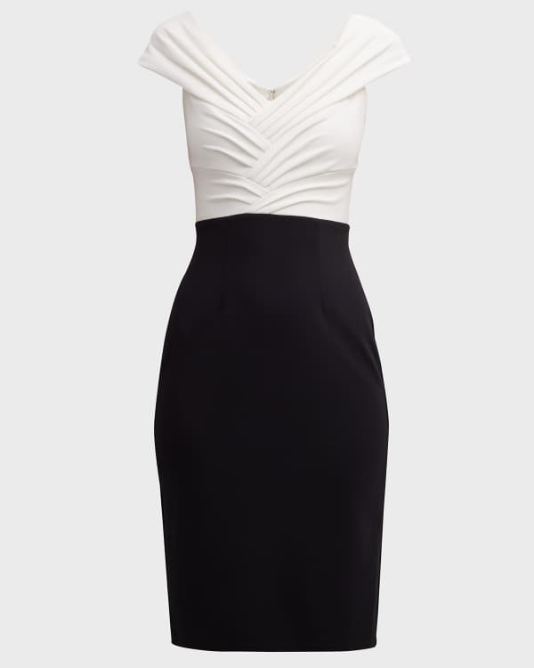 Calvin klein single flower sheath sale dress