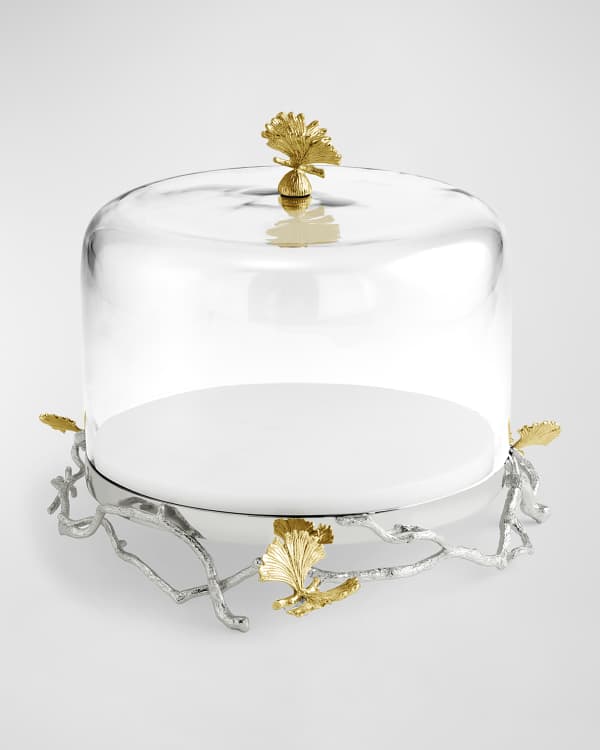 Michael Aram Anemone Cake Stand with Dome Neiman Marcus