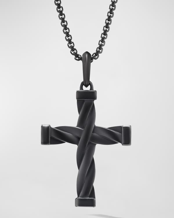 David Yurman Men s Circle Amulet on Cord Necklace Neiman Marcus