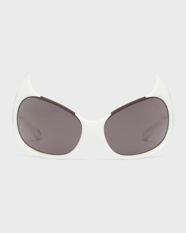 Balenciaga Monochrome Acetate Butterfly Sunglasses | Neiman  display picture 1