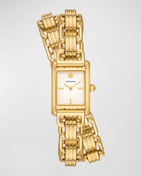 Tory Burch Robinson Mesh Bracelet Watch in Metallic