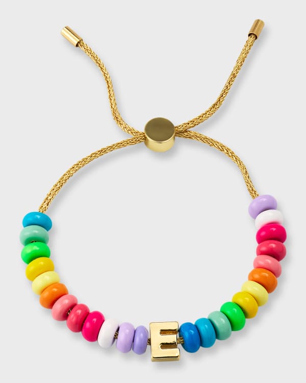 Single Chain Letter Bracelet | K Kane Jewelry 14K Yellow Gold