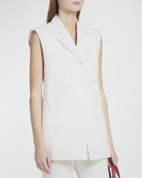 Proenza Schouler Tailored Suiting Vest with Button Detail | Neiman