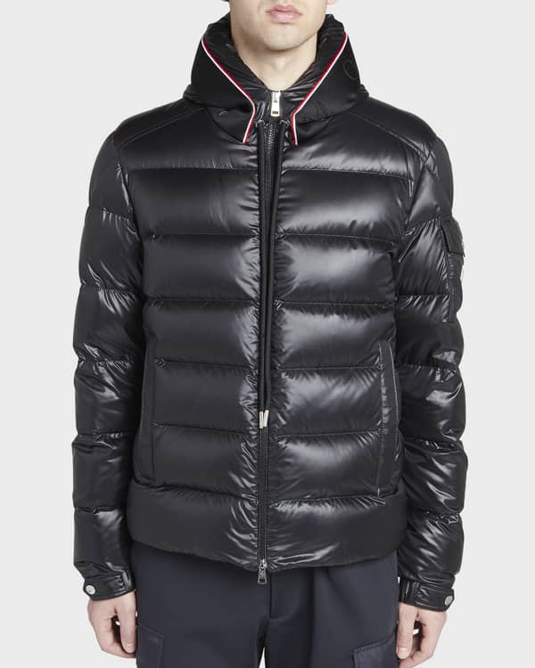 Moncler Men's Montbeliard Shiny Nylon Jacket | Neiman Marcus