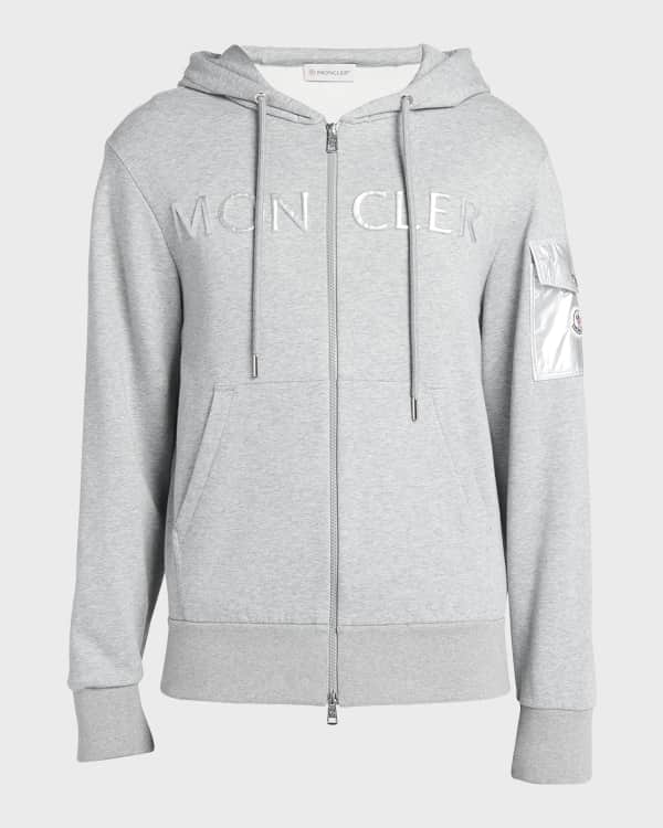 Moncler Men s Double Layer Hoodie w Zip Detail Neiman Marcus