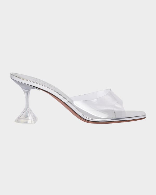 Alexa Lace Stiletto Mule Sandals