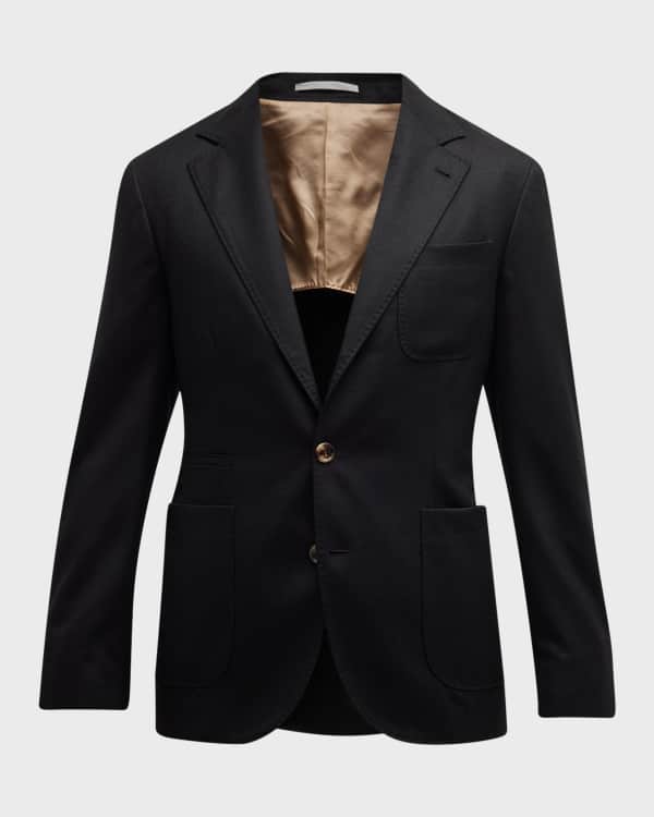 Black sport store coat with khakis