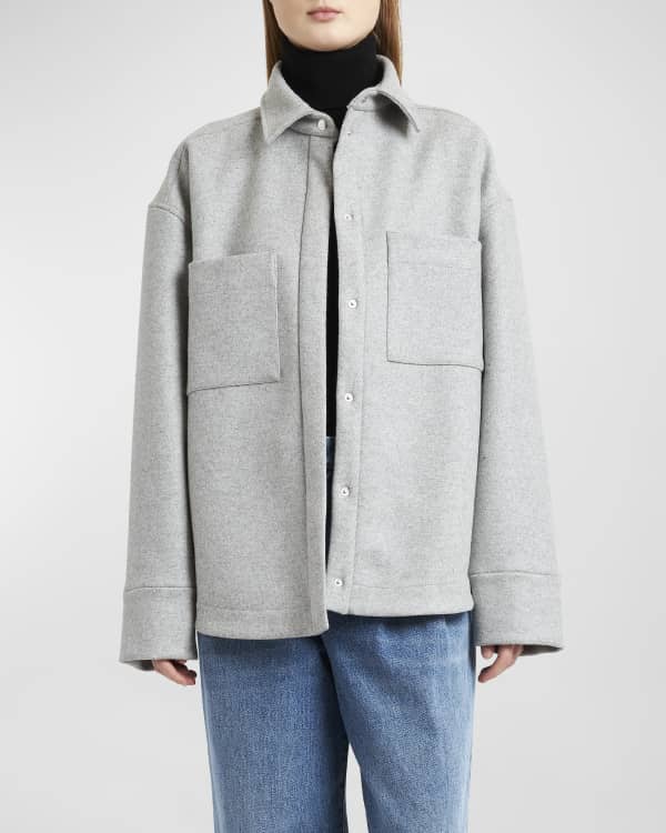 Boiled wool sale shirt jacket