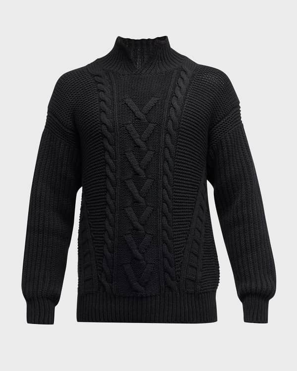 Vince Men's Plush Wool-Cashmere Turtleneck Sweater | Neiman Marcus