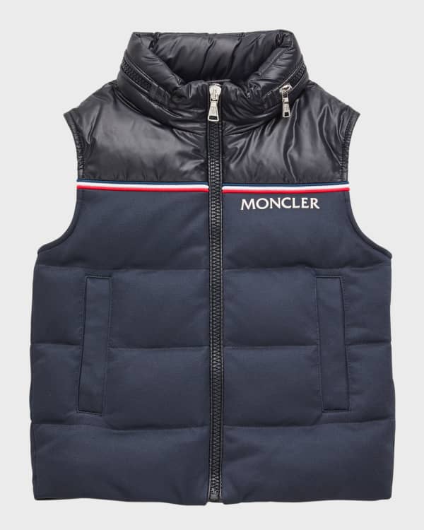 Moncler Boy s Gui Quilted Down Vest Size 8 14 Neiman Marcus