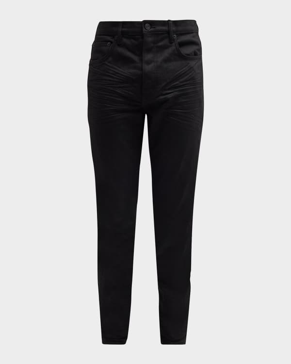 Oil coated online jeans