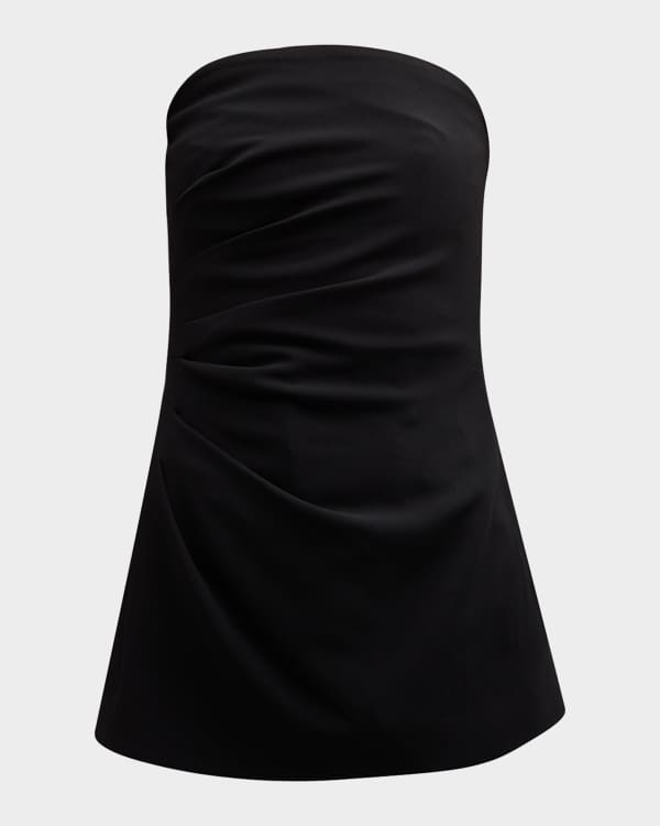 Giubba strapless velvet corset top in black - Max Mara