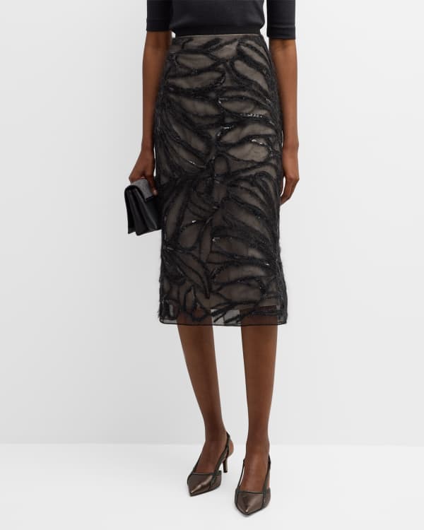 Clover Embroidered Skirt