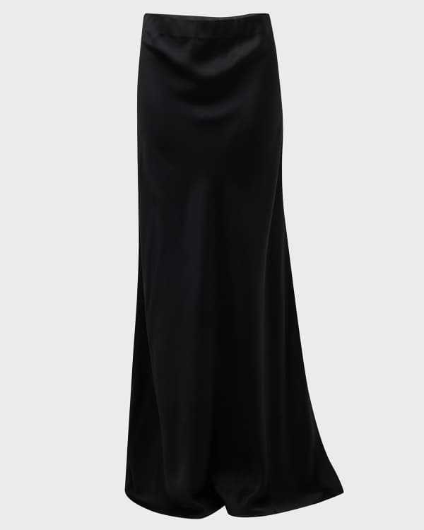 Satin clearance georgette skirt