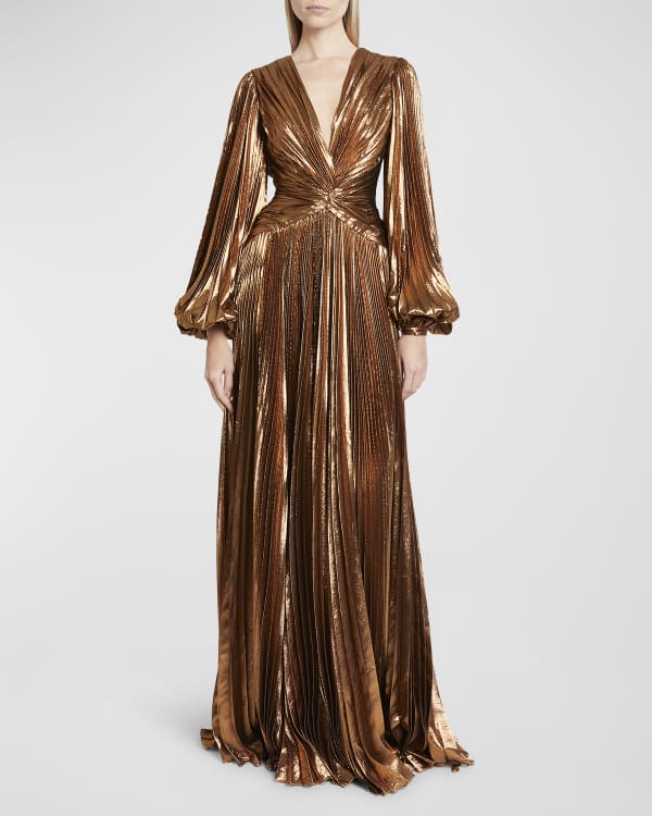 Neiman marcus long sleeve top evening gowns