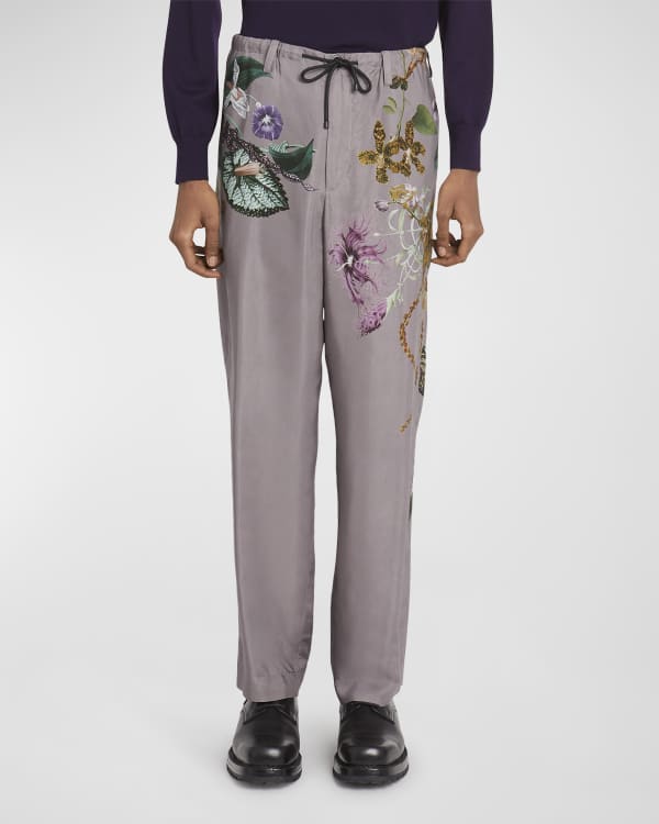 Dries Van Noten Men's Parkino Side-Tape Pants | Neiman Marcus