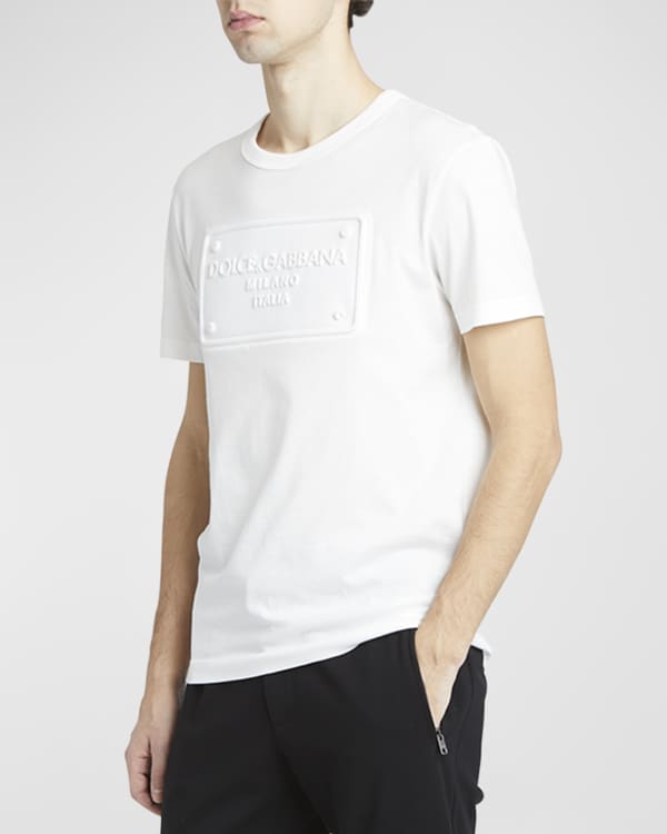 Moncler Men's Double Logo Cotton Jersey T-Shirt