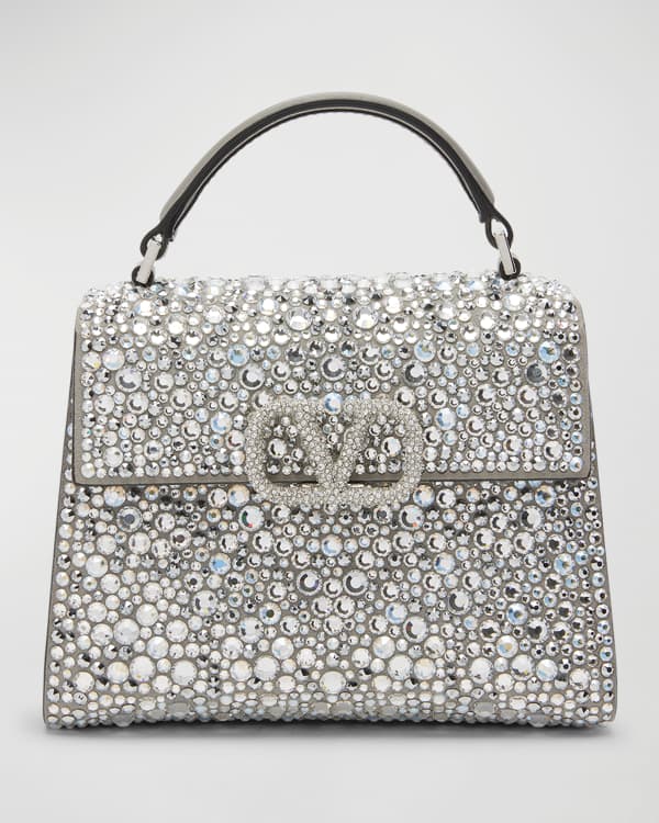 JUDITH LEIBER COUTURE + Hello Kitty crystal-embellished silver-tone tote