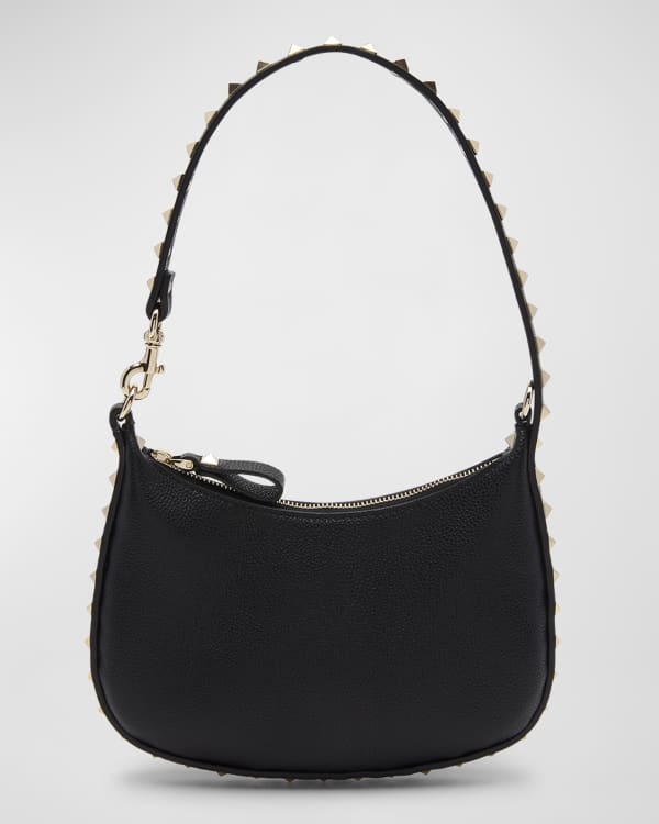 Valentino garavani stud embellished leather shoulder bag cheap