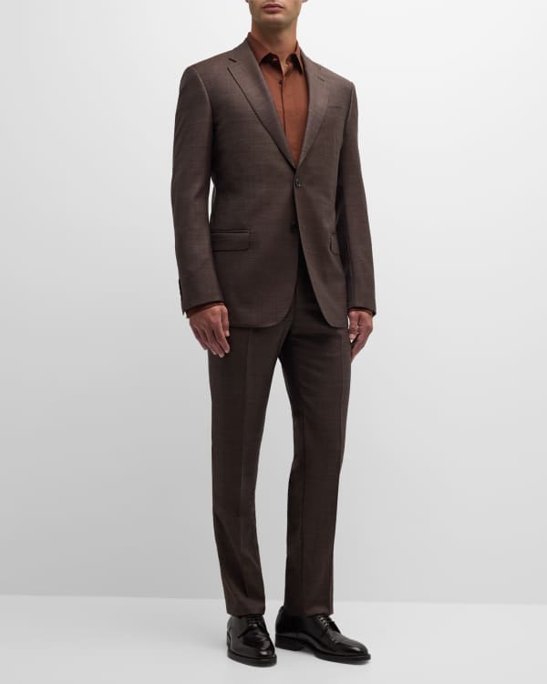 Emporio Armani Men's G-Line Micro Box Wool Suit | Neiman Marcus