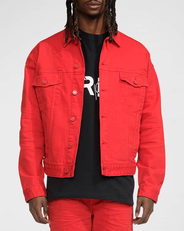 Neon denim jacket mens on sale
