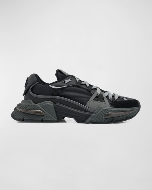 【都会を駆ける】D&G NS1 ミックスマテリアル スニーカー Dolce&Gabbana Men's NS1 Mix-Media Low-Top Sneakers | Neiman