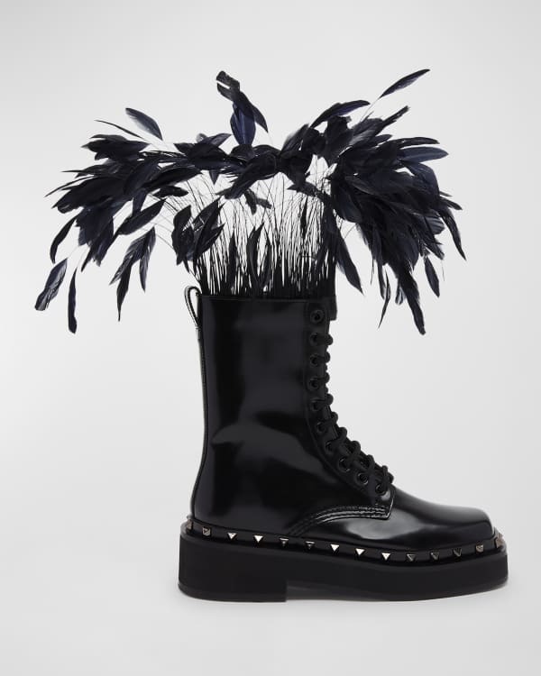 Valentino top butterfly boots