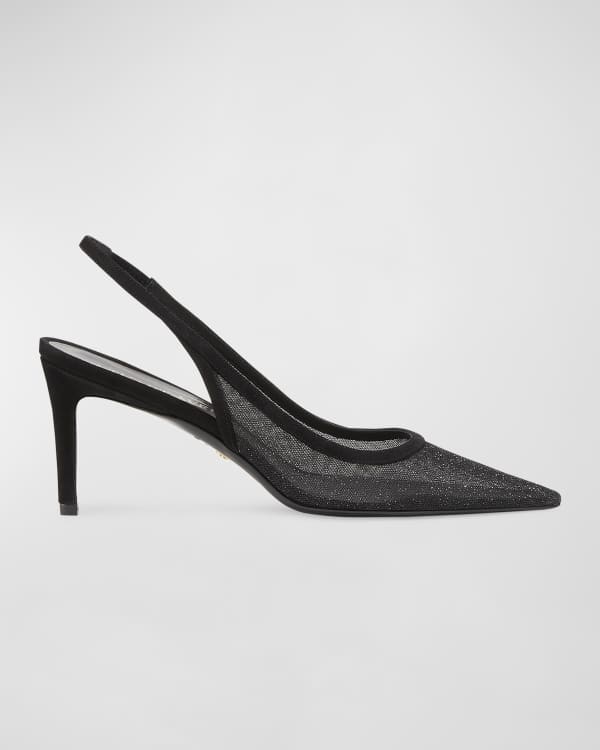 Alexander Wang Rina Calf Leather Kitten Heel Slingback Pumps